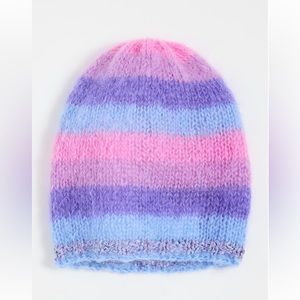 Rose Carmine mohair beanie/toque
